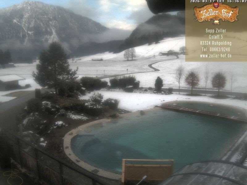 Archiv Foto Webcam Ruhpolding: Blick vom Zeller Hof
