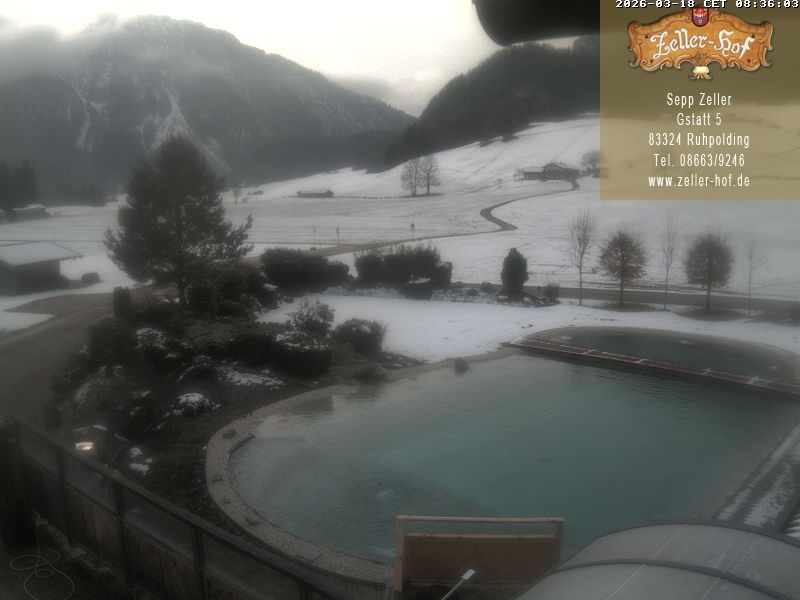Archiv Foto Webcam Ruhpolding: Blick vom Zeller Hof
