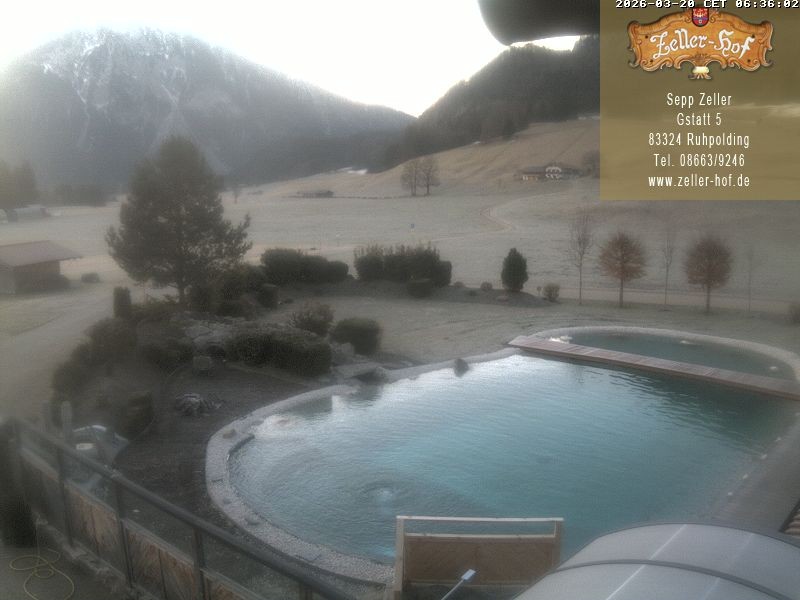 Archiv Foto Webcam Ruhpolding: Blick vom Zeller Hof