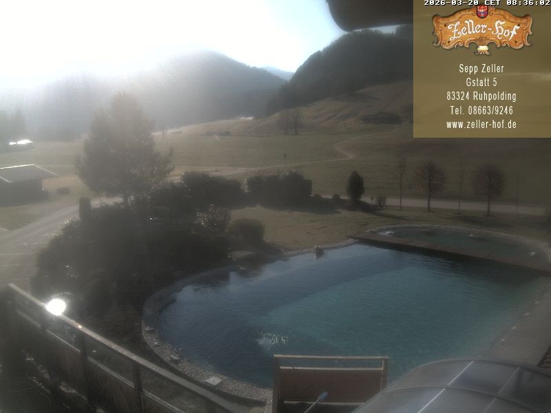 Archiv Foto Webcam Ruhpolding: Blick vom Zeller Hof