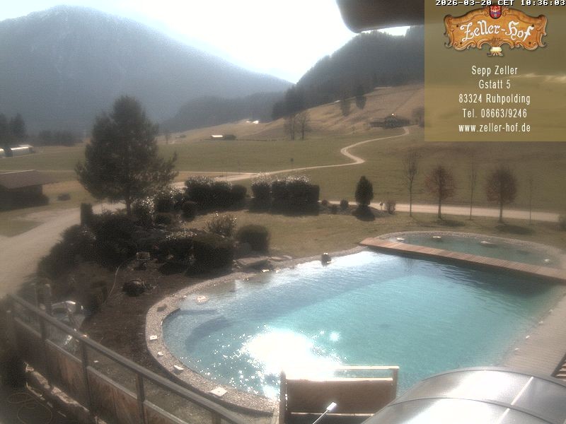 Archiv Foto Webcam Ruhpolding: Blick vom Zeller Hof