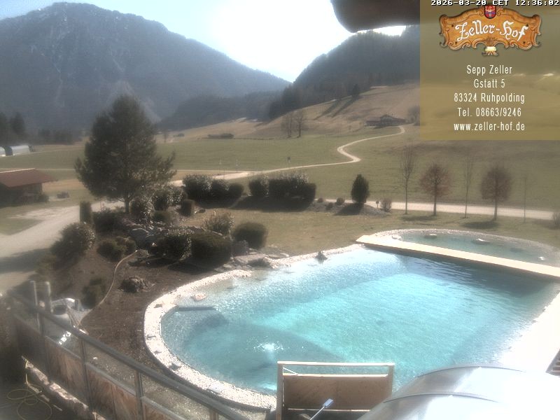 Archiv Foto Webcam Ruhpolding: Blick vom Zeller Hof