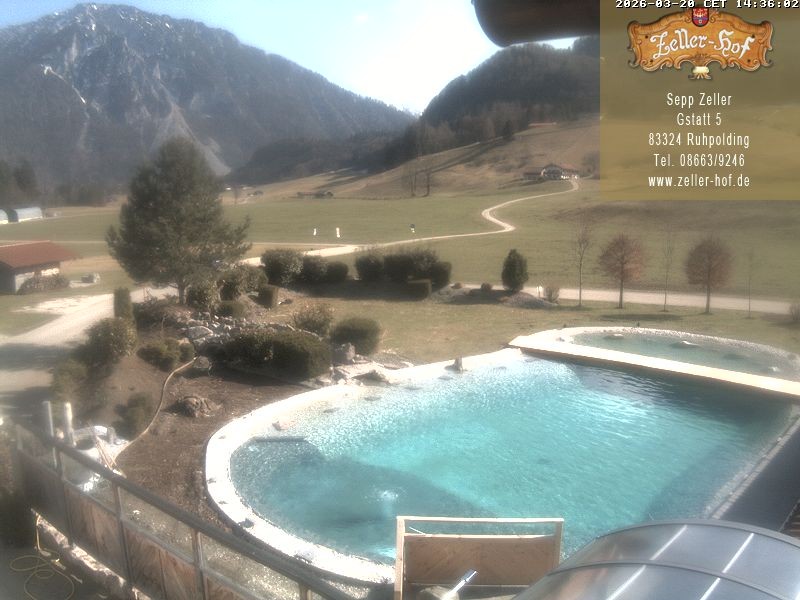 Archiv Foto Webcam Ruhpolding: Blick vom Zeller Hof