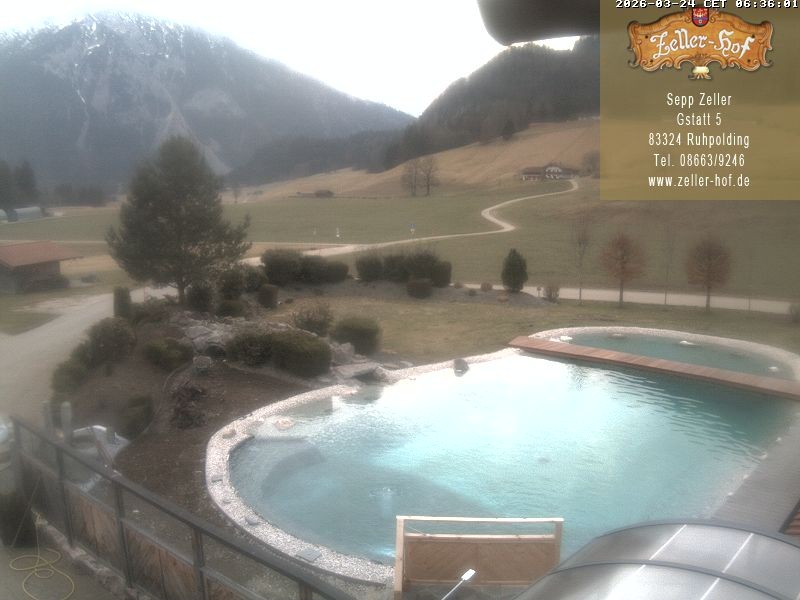 Archiv Foto Webcam Ruhpolding: Blick vom Zeller Hof