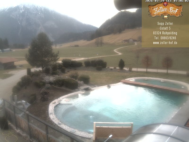 Archiv Foto Webcam Ruhpolding: Blick vom Zeller Hof