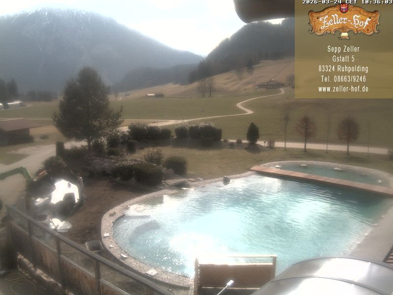 Archiv Foto Webcam Ruhpolding: Blick vom Zeller Hof