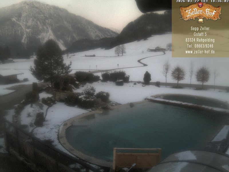 Archiv Foto Webcam Ruhpolding: Blick vom Zeller Hof