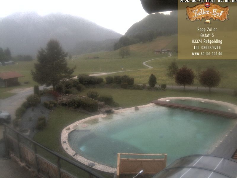 Archiv Foto Webcam Ruhpolding: Blick vom Zeller Hof