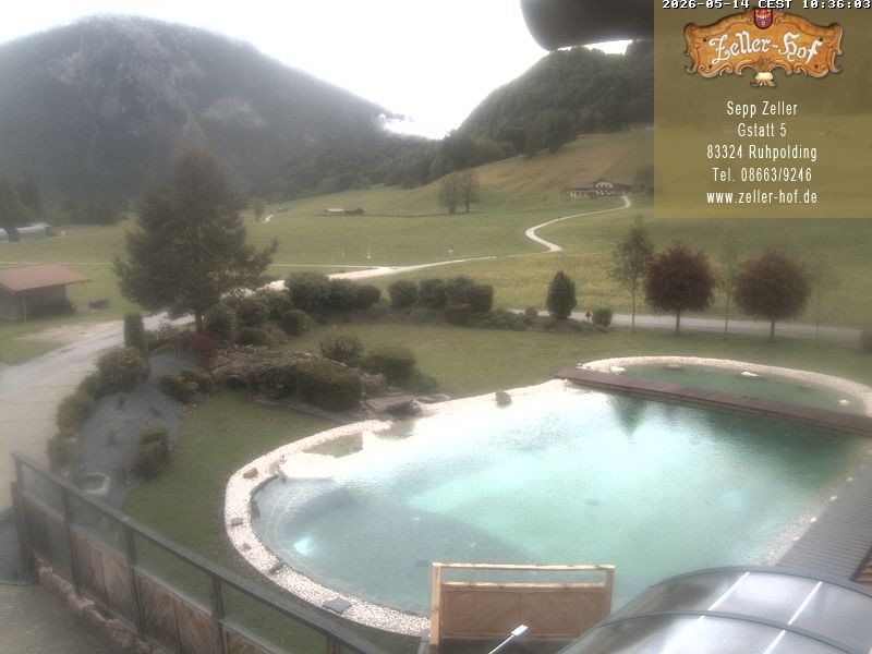 Archiv Foto Webcam Ruhpolding: Blick vom Zeller Hof