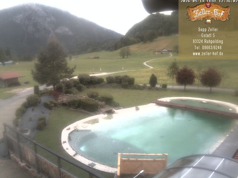 Archiv Foto Webcam Ruhpolding: Blick vom Zeller Hof