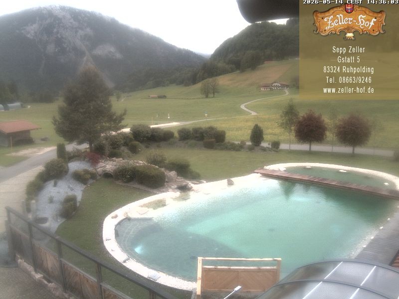 Archiv Foto Webcam Ruhpolding: Blick vom Zeller Hof