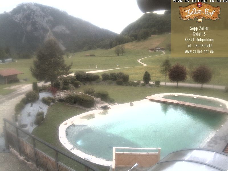 Archiv Foto Webcam Ruhpolding: Blick vom Zeller Hof