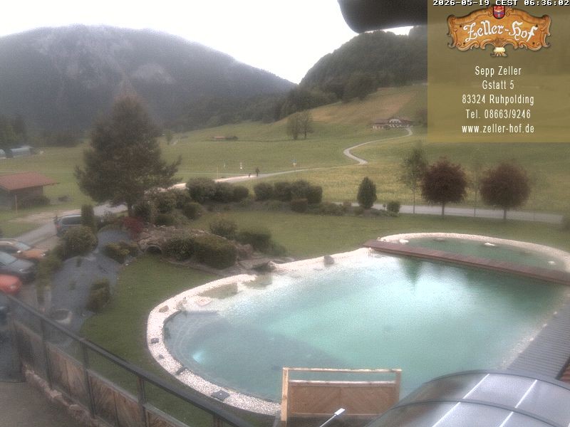 Archiv Foto Webcam Ruhpolding: Blick vom Zeller Hof