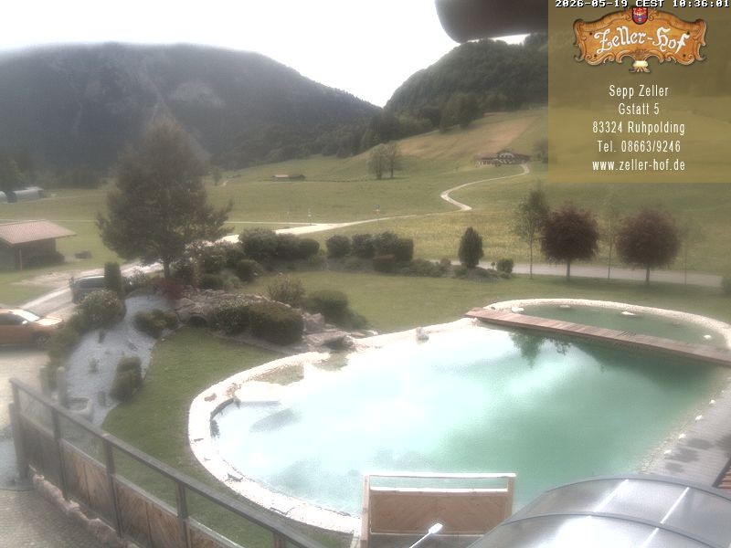Archiv Foto Webcam Ruhpolding: Blick vom Zeller Hof