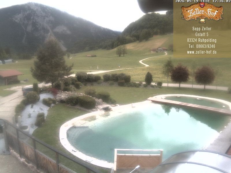 Archiv Foto Webcam Ruhpolding: Blick vom Zeller Hof