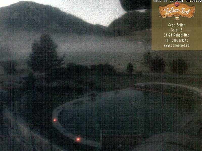 Archiv Foto Webcam Ruhpolding: Blick vom Zeller Hof