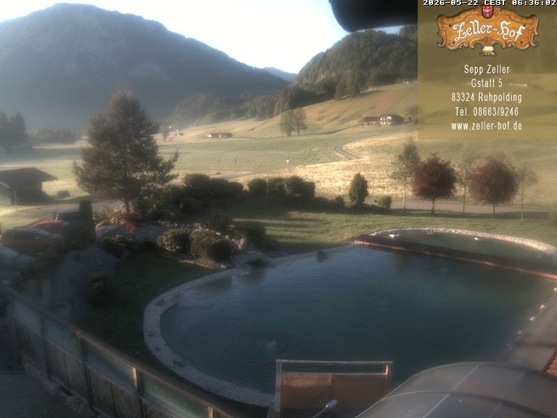 Archiv Foto Webcam Ruhpolding: Blick vom Zeller Hof