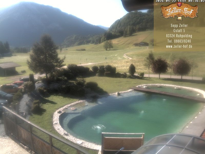 Archiv Foto Webcam Ruhpolding: Blick vom Zeller Hof