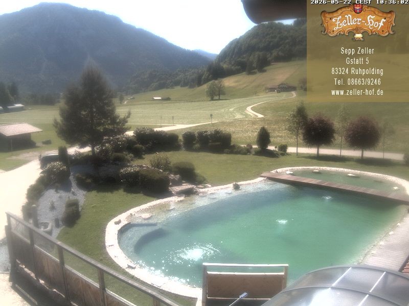 Archiv Foto Webcam Ruhpolding: Blick vom Zeller Hof