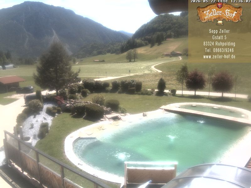 Archiv Foto Webcam Ruhpolding: Blick vom Zeller Hof