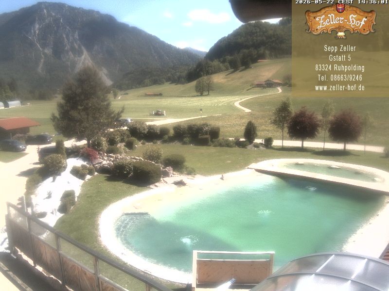 Archiv Foto Webcam Ruhpolding: Blick vom Zeller Hof
