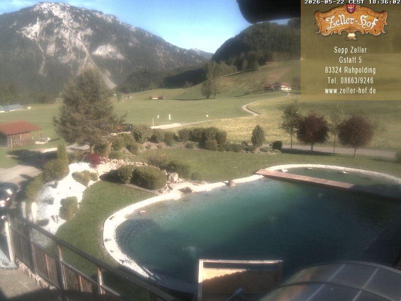 Archiv Foto Webcam Ruhpolding: Blick vom Zeller Hof