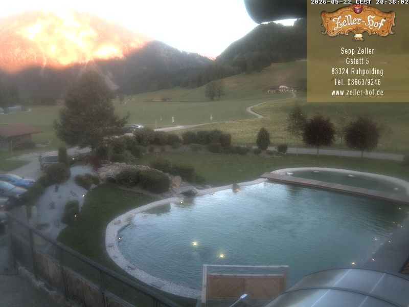 Archiv Foto Webcam Ruhpolding: Blick vom Zeller Hof