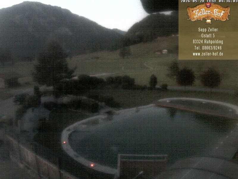 Archiv Foto Webcam Ruhpolding: Blick vom Zeller Hof