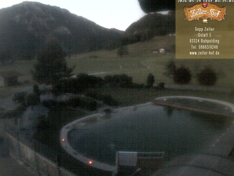 Archiv Foto Webcam Ruhpolding: Blick vom Zeller Hof