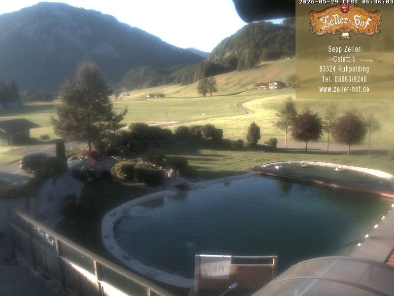 Archiv Foto Webcam Ruhpolding: Blick vom Zeller Hof