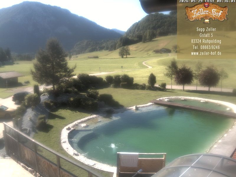 Archiv Foto Webcam Ruhpolding: Blick vom Zeller Hof