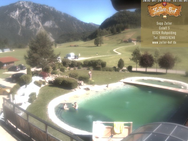 Archiv Foto Webcam Ruhpolding: Blick vom Zeller Hof