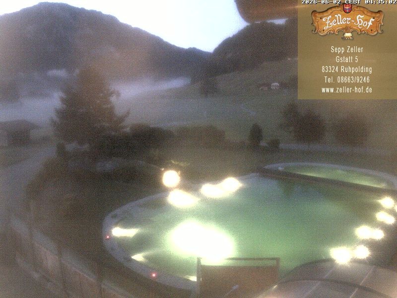 Archiv Foto Webcam Ruhpolding: Blick vom Zeller Hof