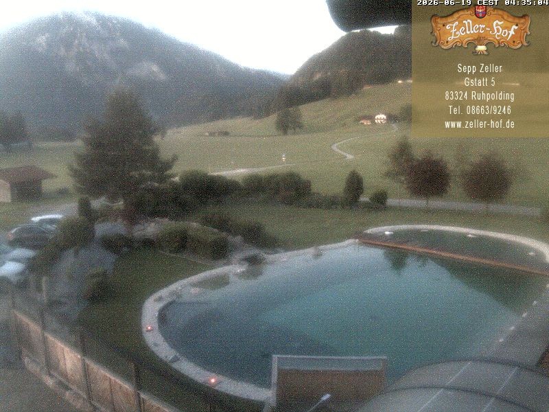 Archiv Foto Webcam Ruhpolding: Blick vom Zeller Hof