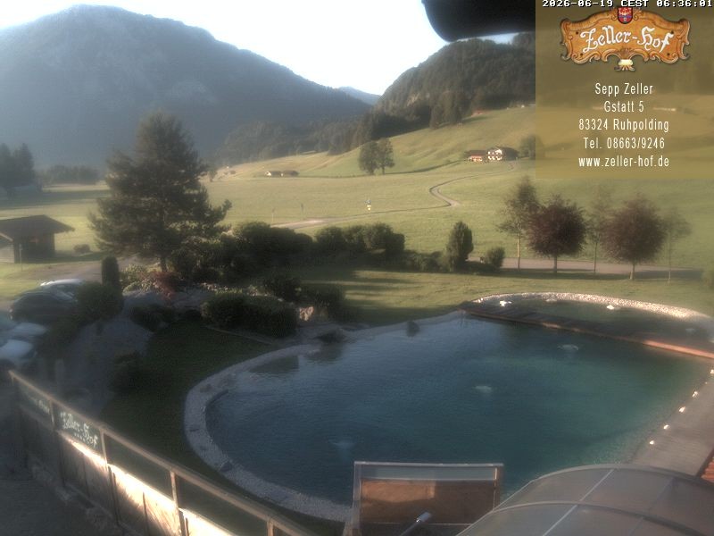 Archiv Foto Webcam Ruhpolding: Blick vom Zeller Hof