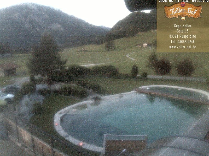 Archiv Foto Webcam Ruhpolding: Blick vom Zeller Hof