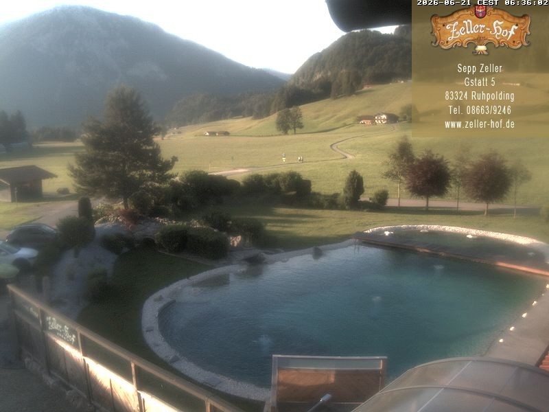 Archiv Foto Webcam Ruhpolding: Blick vom Zeller Hof