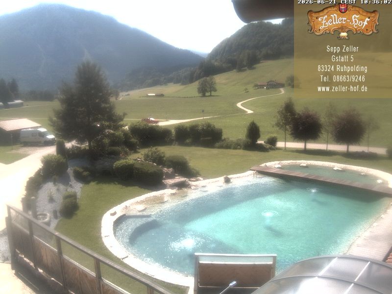 Archiv Foto Webcam Ruhpolding: Blick vom Zeller Hof