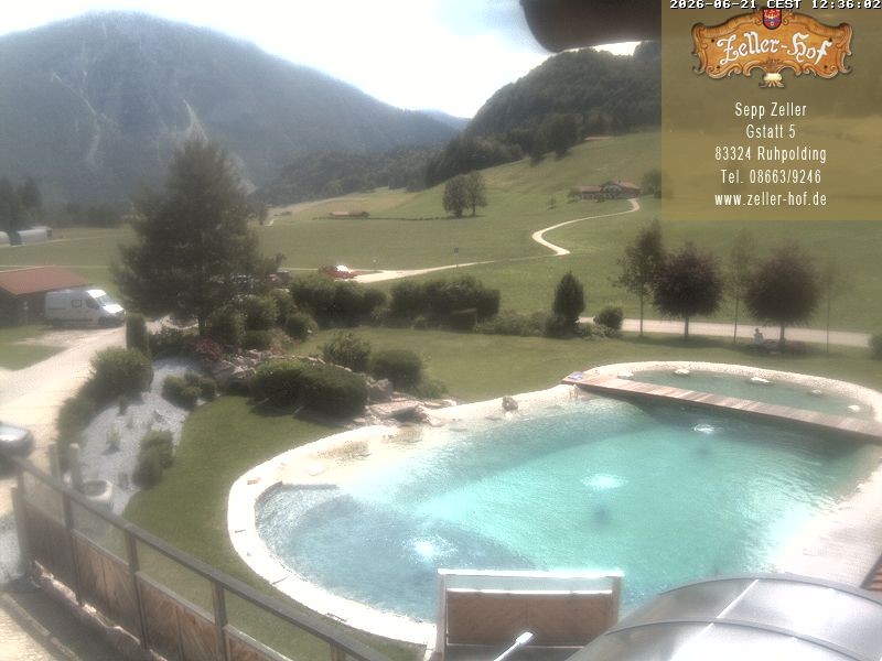 Archiv Foto Webcam Ruhpolding: Blick vom Zeller Hof