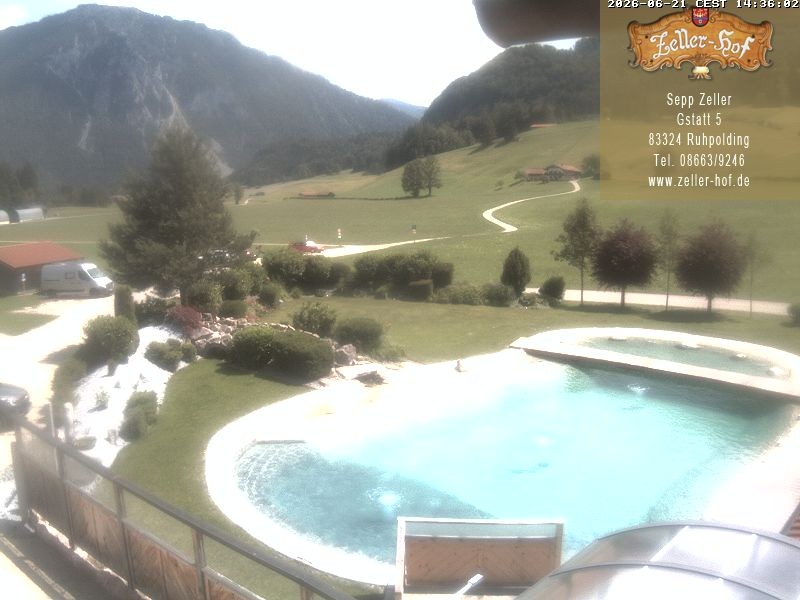 Archiv Foto Webcam Ruhpolding: Blick vom Zeller Hof