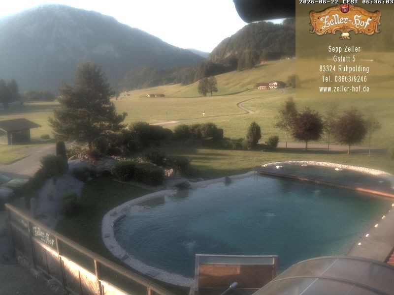 Archiv Foto Webcam Ruhpolding: Blick vom Zeller Hof