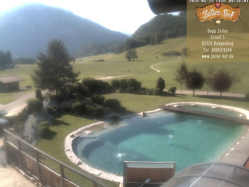 Archiv Foto Webcam Ruhpolding: Blick vom Zeller Hof