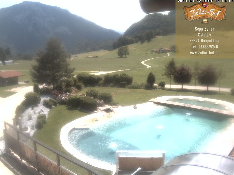 Archiv Foto Webcam Ruhpolding: Blick vom Zeller Hof