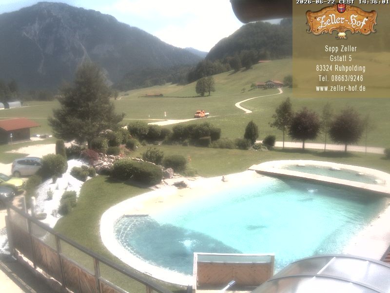 Archiv Foto Webcam Ruhpolding: Blick vom Zeller Hof