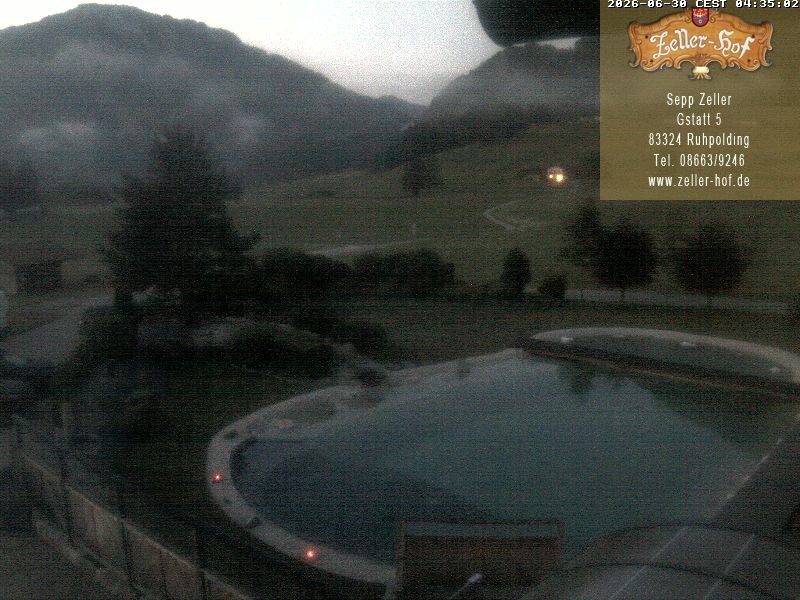 Archiv Foto Webcam Ruhpolding: Blick vom Zeller Hof