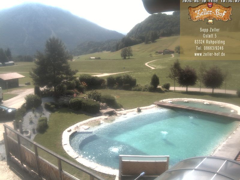 Archiv Foto Webcam Ruhpolding: Blick vom Zeller Hof