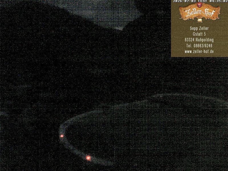Archiv Foto Webcam Ruhpolding: Blick vom Zeller Hof