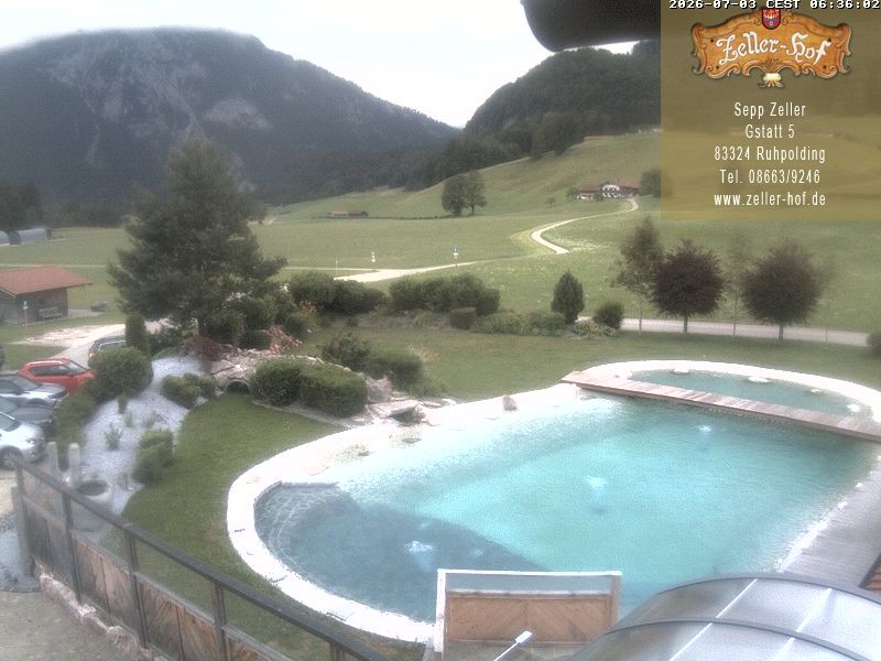 Archiv Foto Webcam Ruhpolding: Blick vom Zeller Hof