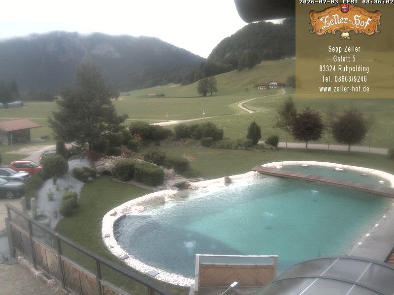 Archiv Foto Webcam Ruhpolding: Blick vom Zeller Hof