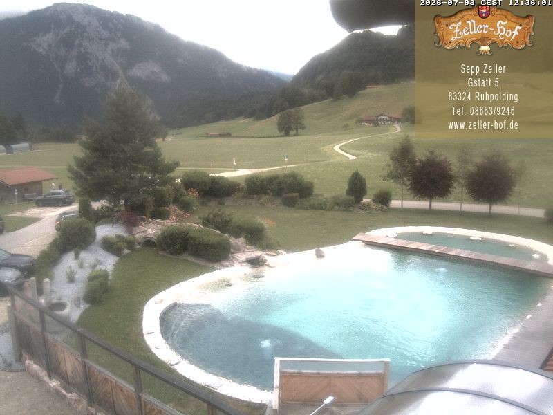 Archiv Foto Webcam Ruhpolding: Blick vom Zeller Hof